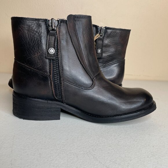 New Diesel Roxydoo Distressed Leather Boots Size 7.5 - Picture 7 of 16